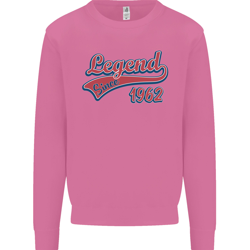 Legend Since 59th Birthday 1962 Mens Sweatshirt Jumper Azalea