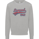 Legend Since 59th Birthday 1962 Mens Sweatshirt Jumper Sports Grey