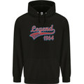 Legend Since 59th Birthday 1964 Mens 80% Cotton Hoodie Black