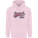 Legend Since 59th Birthday 1964 Mens 80% Cotton Hoodie Light Pink