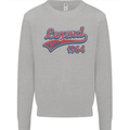 Legend Since 59th Birthday 1964 Mens Sweatshirt Jumper Sports Grey