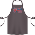 Legend Since 62nd Birthday 1961 Cotton Apron 100% Organic Dark Grey