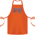 Legend Since 62nd Birthday 1961 Cotton Apron 100% Organic Orange