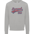 Legend Since 62nd Birthday 1961 Mens Sweatshirt Jumper Sports Grey