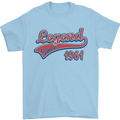 Legend Since 62nd Birthday 1961 Mens T-Shirt 100% Cotton Light Blue