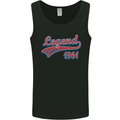 Legend Since 62nd Birthday 1961 Mens Vest Tank Top Black