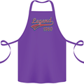 Legend Since 63rd Birthday 1960 Cotton Apron 100% Organic Purple
