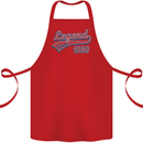 Legend Since 63rd Birthday 1960 Cotton Apron 100% Organic Red