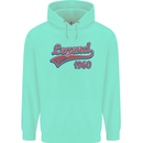 Legend Since 63rd Birthday 1960 Mens 80% Cotton Hoodie Peppermint
