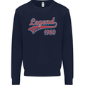 Legend Since 63rd Birthday 1960 Mens Sweatshirt Jumper Navy Blue