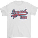 Legend Since 63rd Birthday 1960 Mens T-Shirt 100% Cotton White