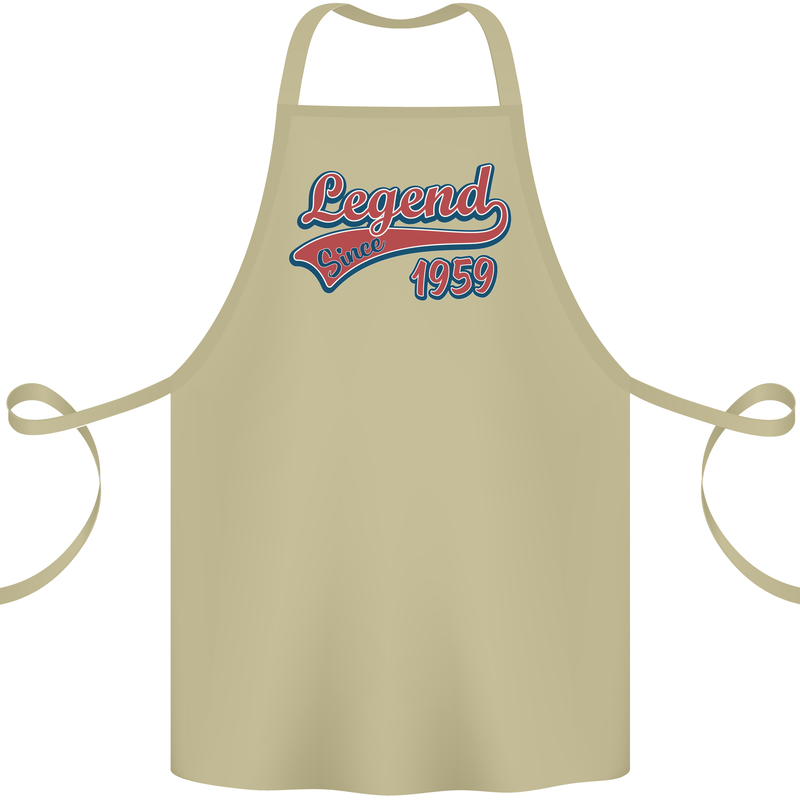 Legend Since 64th Birthday 1959 Cotton Apron 100% Organic Khaki