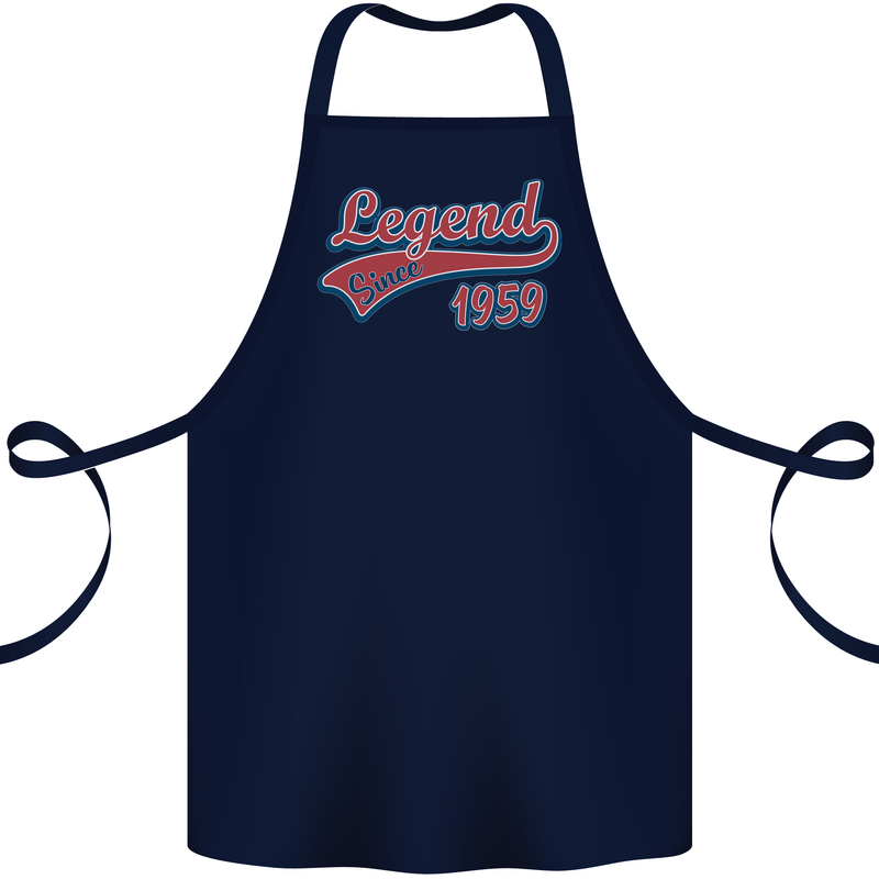 Legend Since 64th Birthday 1959 Cotton Apron 100% Organic Navy Blue