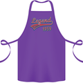 Legend Since 64th Birthday 1959 Cotton Apron 100% Organic Purple