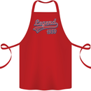 Legend Since 64th Birthday 1959 Cotton Apron 100% Organic Red