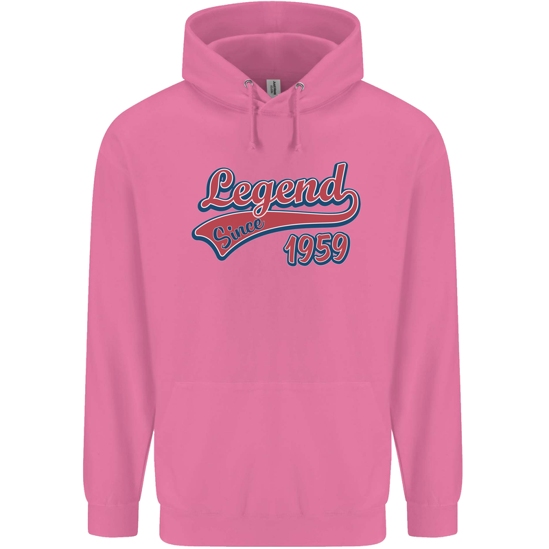Legend Since 64th Birthday 1959 Mens 80% Cotton Hoodie Azelea