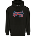 Legend Since 64th Birthday 1959 Mens 80% Cotton Hoodie Black