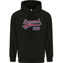Legend Since 64th Birthday 1959 Mens 80% Cotton Hoodie Black