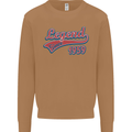 Legend Since 64th Birthday 1959 Mens Sweatshirt Jumper Caramel Latte