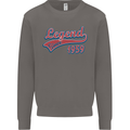 Legend Since 64th Birthday 1959 Mens Sweatshirt Jumper Charcoal