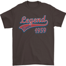 Legend Since 64th Birthday 1959 Mens T-Shirt 100% Cotton Dark Chocolate