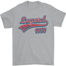 Legend Since 64th Birthday 1959 Mens T-Shirt 100% Cotton Sports Grey