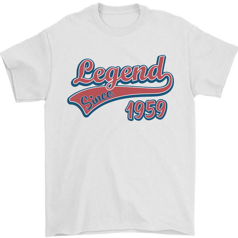 Legend Since 64th Birthday 1959 Mens T-Shirt 100% Cotton White