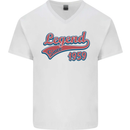 Legend Since 64th Birthday 1959 Mens V-Neck Cotton T-Shirt White