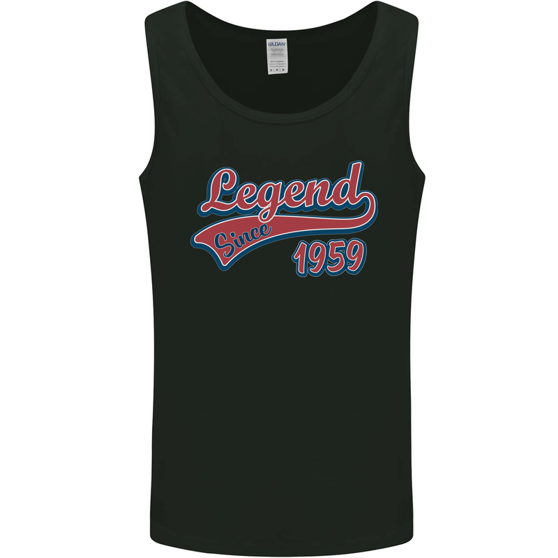 Legend Since 64th Birthday 1959 Mens Vest Tank Top Black