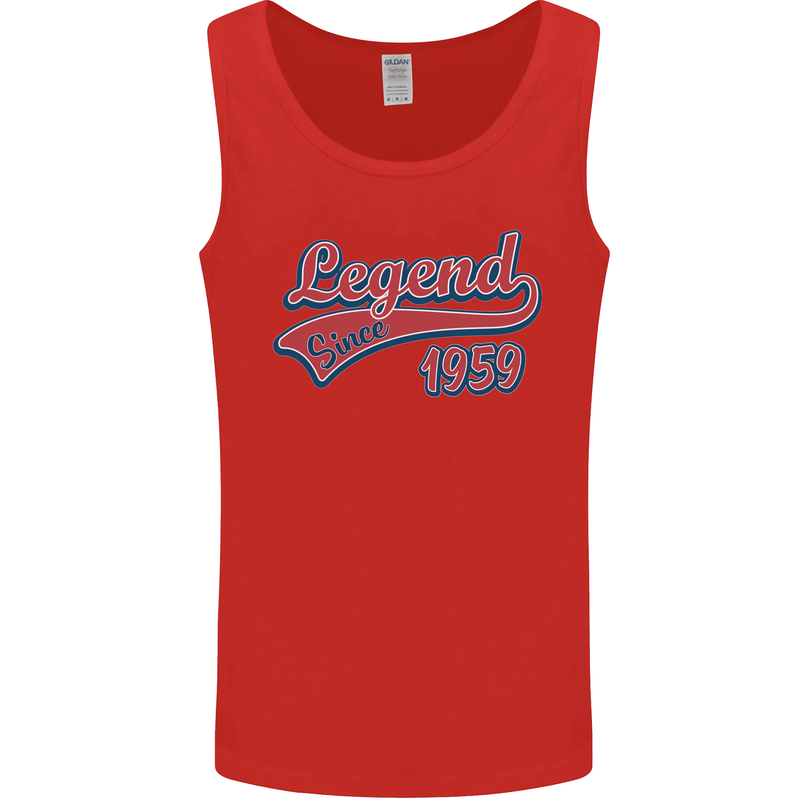 Legend Since 64th Birthday 1959 Mens Vest Tank Top Red