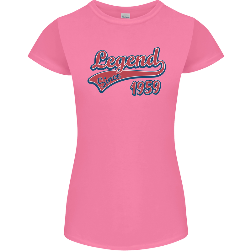 Legend Since 64th Birthday 1959 Womens Petite Cut T-Shirt Azalea