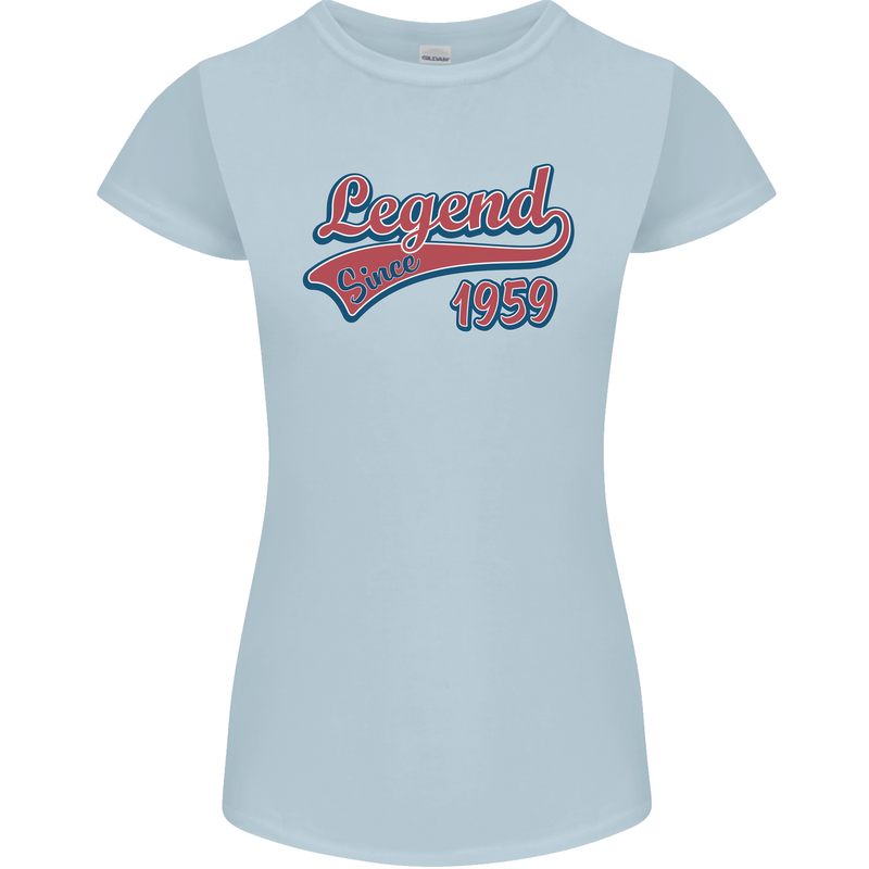 Legend Since 64th Birthday 1959 Womens Petite Cut T-Shirt Light Blue