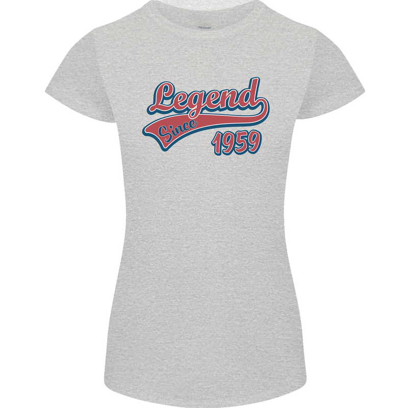 Legend Since 64th Birthday 1959 Womens Petite Cut T-Shirt Sports Grey