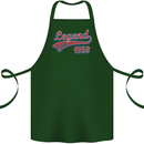 Legend Since 65th Birthday 1958 Cotton Apron 100% Organic Forest Green