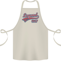 Legend Since 66th Birthday 1957 Cotton Apron 100% Organic Natural