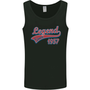Legend Since 66th Birthday 1957 Mens Vest Tank Top Black