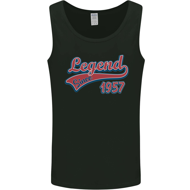 Legend Since 66th Birthday 1957 Mens Vest Tank Top Black