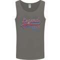 Legend Since 66th Birthday 1957 Mens Vest Tank Top Charcoal