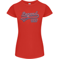 Legend Since 66th Birthday 1957 Womens Petite Cut T-Shirt Red