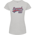 Legend Since 66th Birthday 1957 Womens Petite Cut T-Shirt Sports Grey