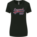 Legend Since 66th Birthday 1957 Womens Wider Cut T-Shirt Black