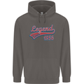 Legend Since 67th Birthday 1956 Mens 80% Cotton Hoodie Charcoal