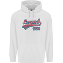 Legend Since 67th Birthday 1956 Mens 80% Cotton Hoodie White