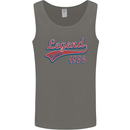 Legend Since 67th Birthday 1956 Mens Vest Tank Top Charcoal