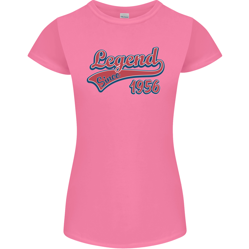 Legend Since 67th Birthday 1956 Womens Petite Cut T-Shirt Azalea