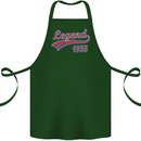 Legend Since 68th Birthday 1955 Cotton Apron 100% Organic Forest Green