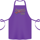 Legend Since 68th Birthday 1955 Cotton Apron 100% Organic Purple