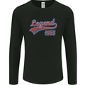 Legend Since 68th Birthday 1955 Mens Long Sleeve T-Shirt Black