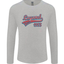 Legend Since 68th Birthday 1955 Mens Long Sleeve T-Shirt Sports Grey