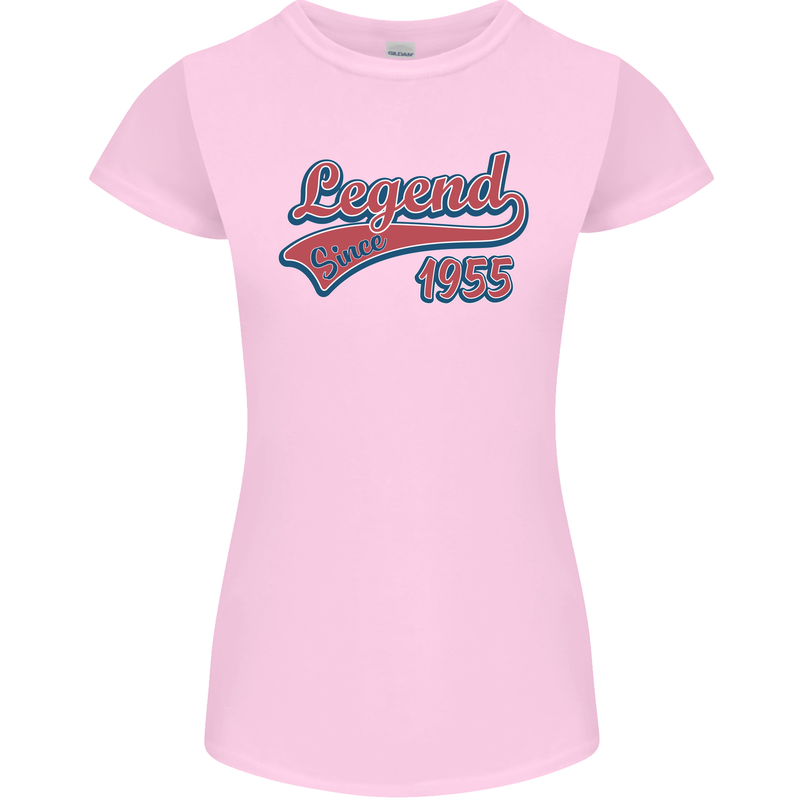 Legend Since 68th Birthday 1955 Womens Petite Cut T-Shirt Light Pink